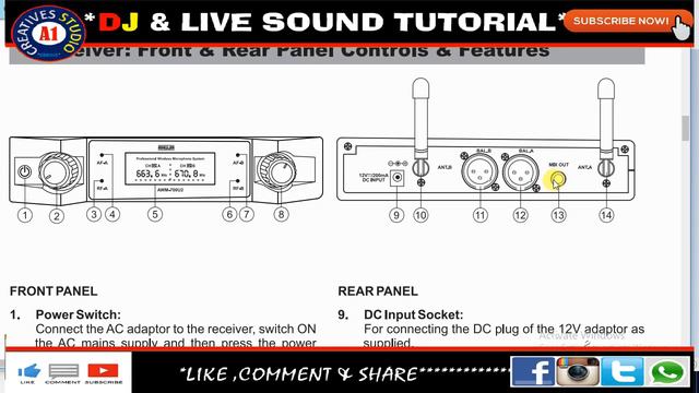 Best Wireless Microphone|Ahuja UHF AWM-700U2| Connection with Amplifier смотреть онлайн