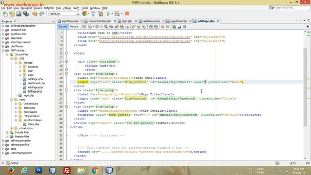 How to Create CMS in PHP Part 2 - Login and Add Page using PHP Class смотреть онлайн
