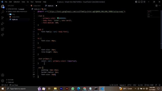 Simple Hero Web Portfolio versi Bootstrap & Tailwind смотреть онлайн