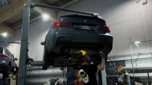 ЗЛОЙ ВЫХЛОП c ПОПКОРНОМ на 400л.c  BMW F30 3.0