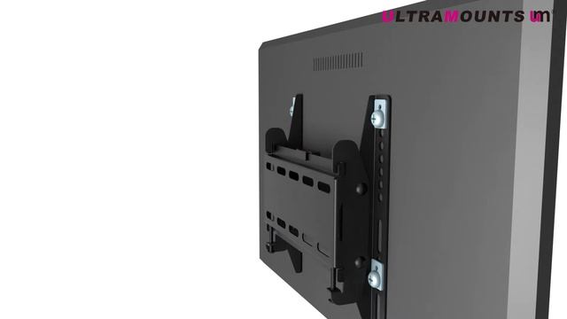 UltraMounts UM837T. Установка телевизора на стену с помощью наклонного кронштейна UM837T. смотреть онлайн