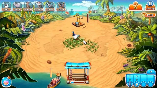 Farm Frenzy Heave Ho only GOLD (level 2) Walkthrough gameplay Веселая ферма Все на борт Уровень 2 смотреть онлайн
