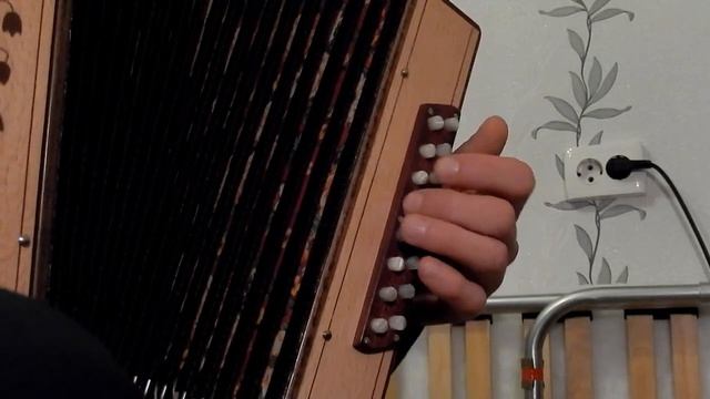 Зима(Потолок ледяной...).Как играть на гармони(с цифрами) смотреть онлайн