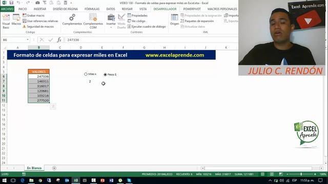 Formato de celdas para expresar miles en Excel | Excel Aprende смотреть онлайн