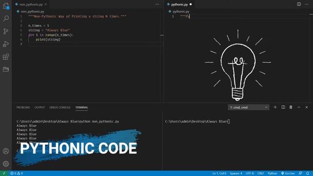 Python: How to Print a String Multiple Times in a Pythonic Way смотреть онлайн