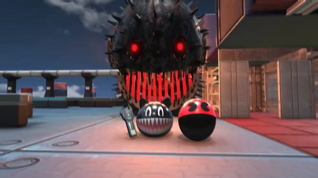 Pacman & Ms-Pacman & Robot Pacman With Iron Pacman Vs Evil Spiky  Robot Pacman