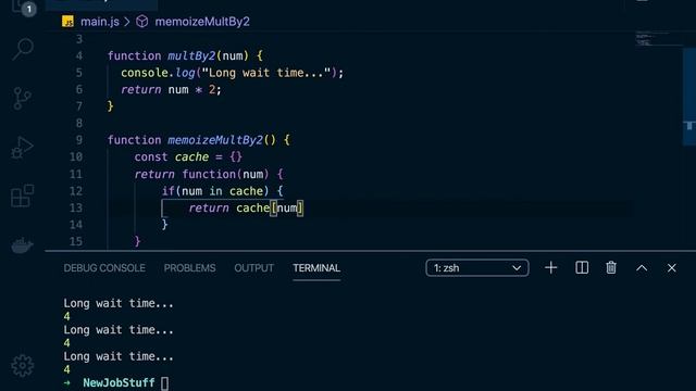 Memoization in Javascript смотреть онлайн