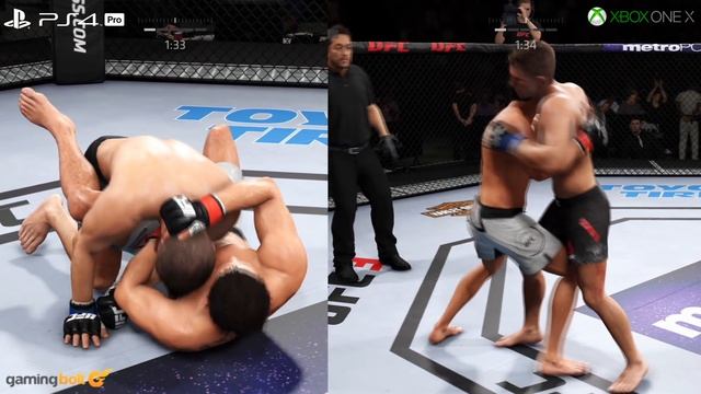 EA Sports UFC 3 - XBOX ONE X vs PS4 PRO Graphics Comparison [4K/60FPS] смотреть онлайн