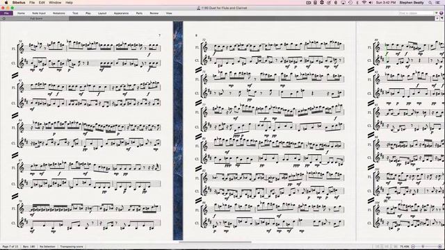1180 Duet for Flute and Clarinet смотреть онлайн