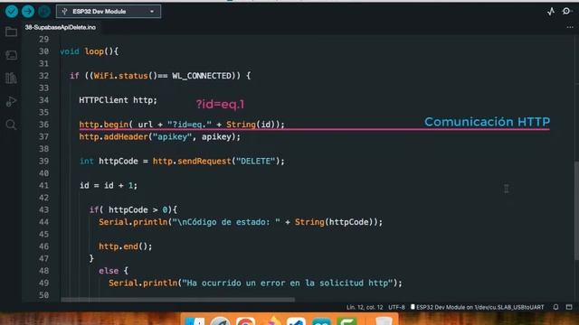 #ESP32 #ESP32Arduino ? CURSO TUTORIAL ESP32 ARDUINO DESDE CERO? arduinoJson API DELETE Supabase смотреть онлайн
