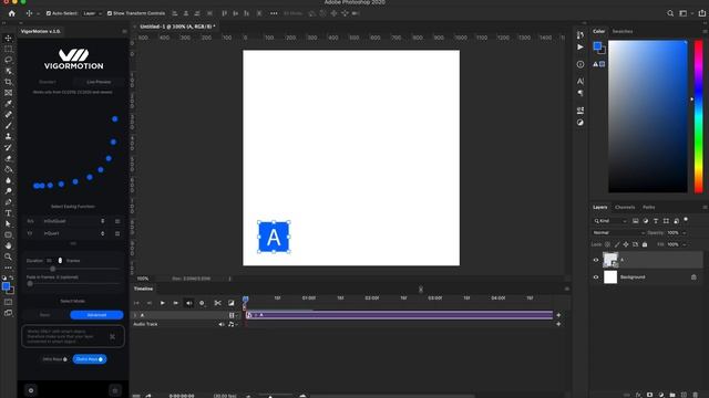 Live Preview Feature in Vigormotion Panel for animation in Photoshop смотреть онлайн