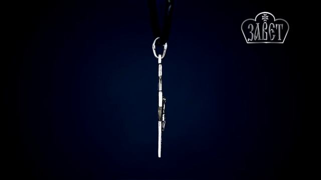 Крест Венцовый средний с Распятием серебряный смотреть онлайн