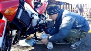 Honda VFR 800 - замена масла и фильтра