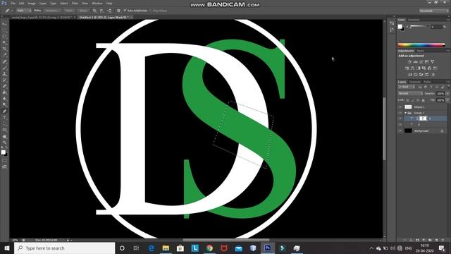 SIMPLE LOGO DESIGN IN PHOTOSHOP | PHOTOSHOP TUTORIAL смотреть онлайн