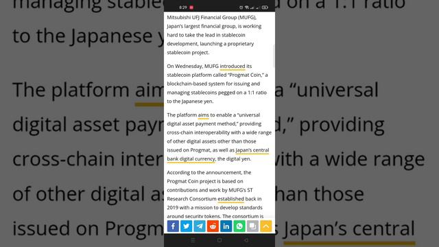 Top Japanese bank MUFG introduces new stablecoin platform смотреть онлайн