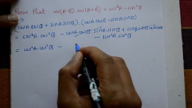 Trigonometry: Using LHS cos⁡(A-B) .cos⁡(A+B) and prove RHS cos^2 A - sin^2 B (PART-6) смотреть онлайн