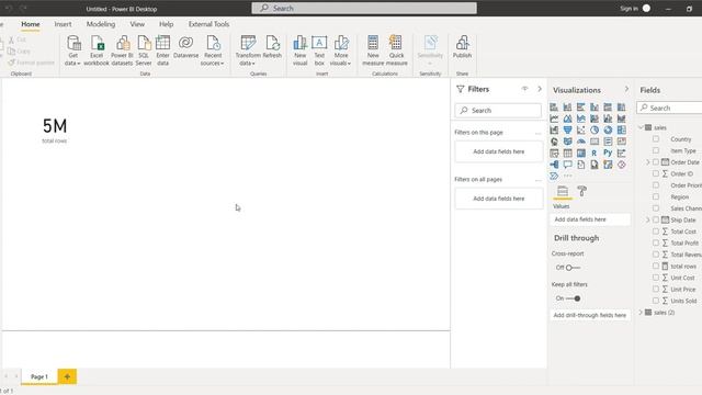 How to import large csv into Power BI in few seconds (5 million rows) смотреть онлайн