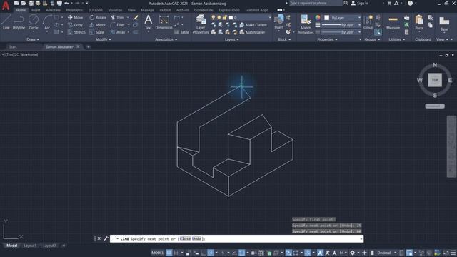 AutoCAD Isometric Drawing Exercise 14 смотреть онлайн