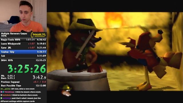 Rareware 301% Race in 12:22:25 (Part 1: Banjo-Kazooie & Banjo-Tooie) смотреть онлайн