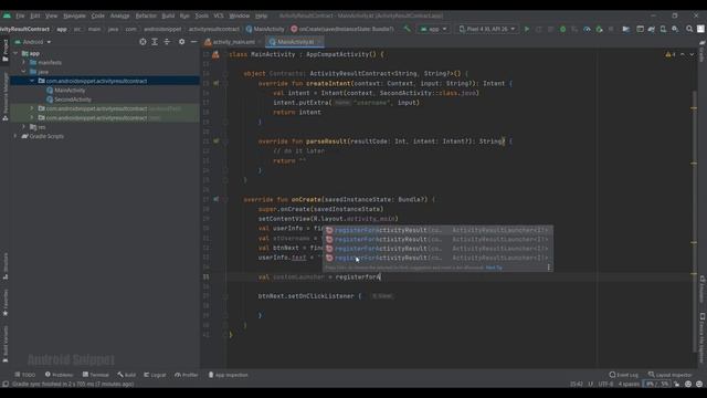 OnActivityResult method is deprecated, what is the alternative? | Android Snippet смотреть онлайн