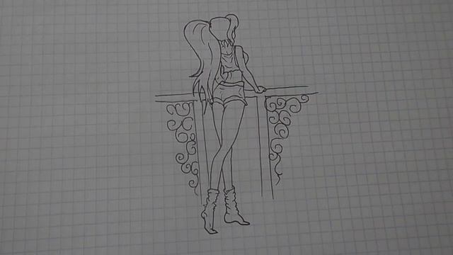 Как нарисовать ДЕВУШКУ СО СПИНЫ #112/How to draw a GIRL FROM the BACK смотреть онлайн