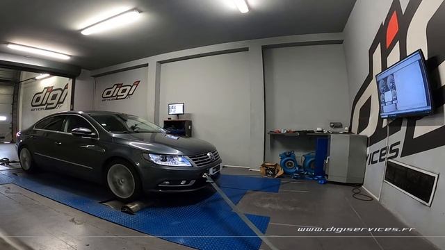 VW Passat CC 2.0 TDI 140cv DSG Reprogrammation Moteur @ 186cv Digiservices Paris 77 Dyno смотреть онлайн