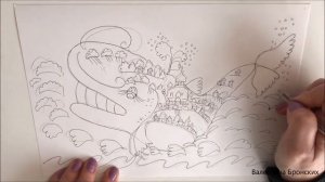 Как нарисовать иллюстрацию к сказке | Легко | Рисование для детей 11+ #иллюстрация #сказка #легко