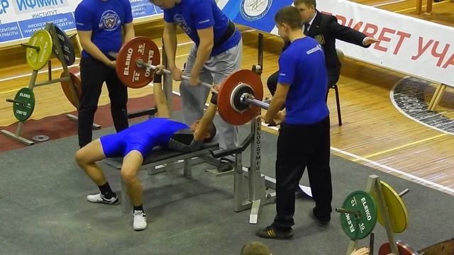 20 декабря 2015. Кислов Александр. 2 подход. Жим 90 кг, в зачет, с.в. 65,65 кг смотреть онлайн