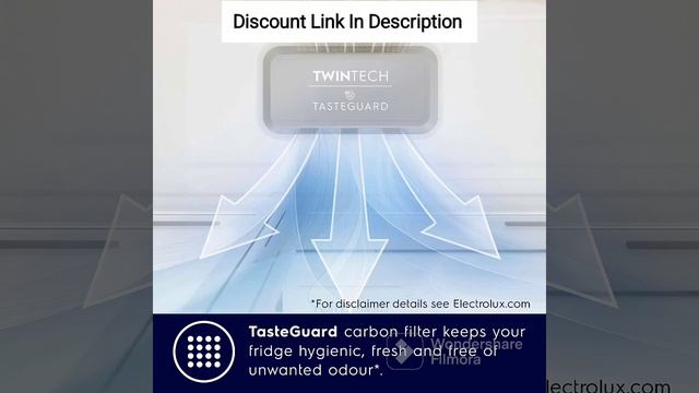 ELECTROLUX 360L Frost Free Invertor Double Door Refrigerator Glossy Black Steel, ETB3700K-H