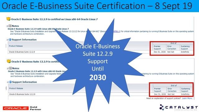 Oracle E-Business Suite 12.2.9 with 19C Part 1- Catalyst Commerce Systems смотреть онлайн