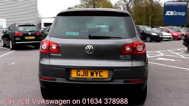 2011 Volkswagen Tiguan Match 2l Nimbus Grey Metallic GJ11WYC for sale at JCB VW Medway смотреть онлайн