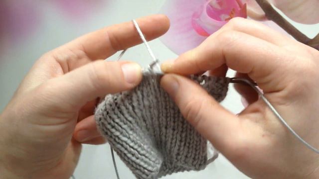 Часть 1. Носочки с узором на двух спицах. Подробный МК. смотреть онлайн