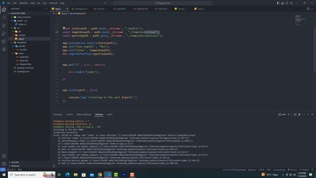 Complete Registration and Login form using node js , express js and mongodb смотреть онлайн