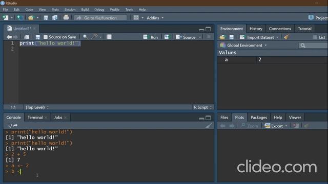 "Hello world" using R language смотреть онлайн