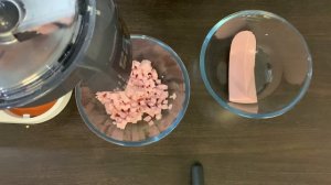 Насадка для нарезки кубиками Kenwood KAX400: вареная  колбаса