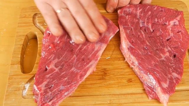 Мясо Стейк Бюджетный стейк на сковороде Как приготовить смотреть онлайн
