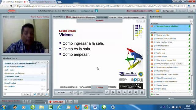 COMUNICACION DIGITAL Uso de la Sala OnLine Ricardo Zegarra смотреть онлайн