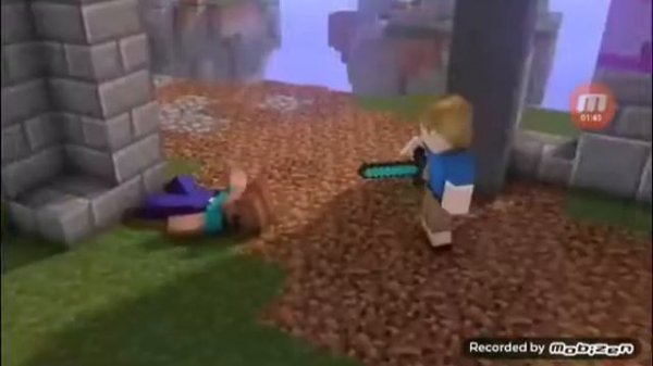 Анимация Minecraft песня Гюрза