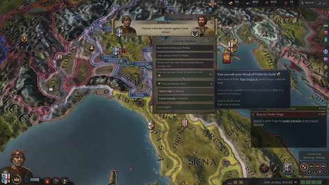 CK3 Let's Play in Northern Italy. From Count to Duke of Lombardy смотреть онлайн