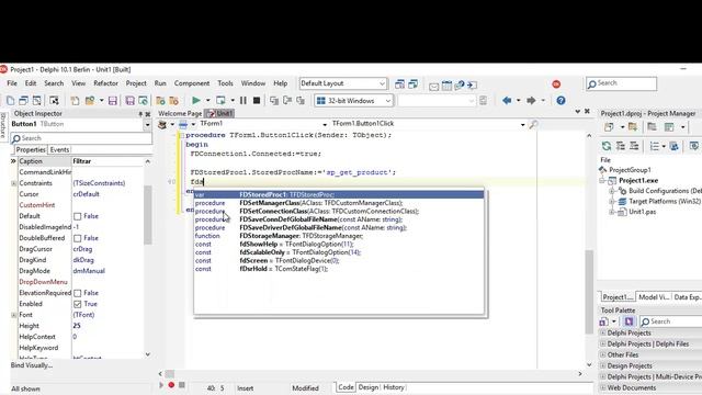 Delphi - FireDac - Consulta em Stored Procedure - SQL Server смотреть онлайн