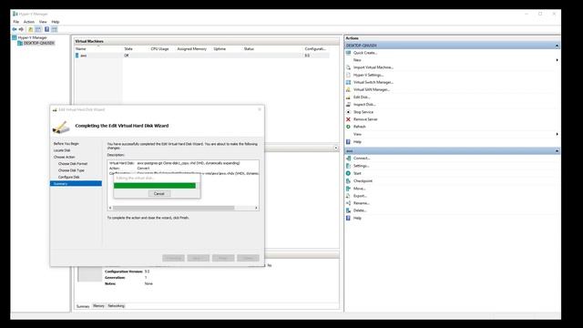 Convert Virtualbox VM to Hyper-V смотреть онлайн