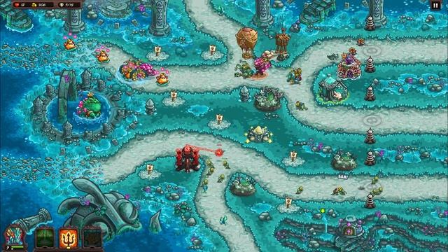 Босс гигантская Жаба и воин моря || Kingdom rush Vengence на ПК #17 смотреть онлайн