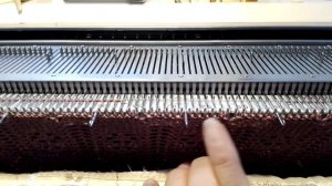 Вязание ажура для начинающих на вязальной машине Бразер