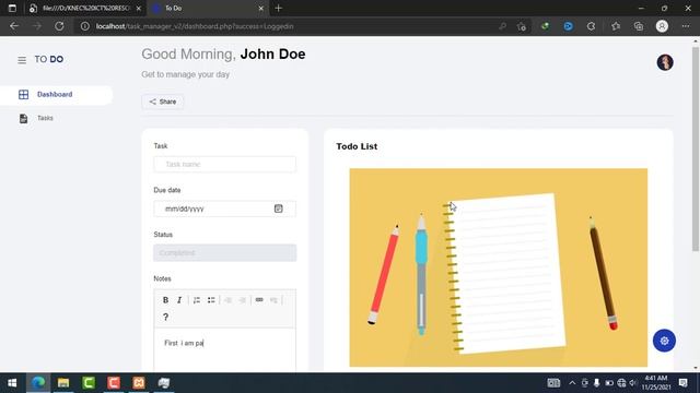 Task Management System in PHP/MySQLi Demo смотреть онлайн
