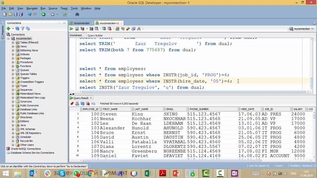 Урок 28 - Функция INSTR (SQL для Начинающих) смотреть онлайн