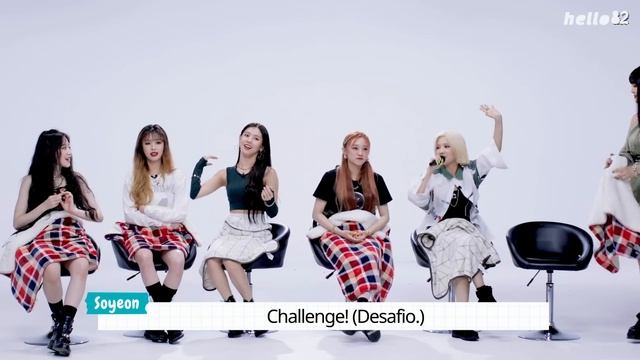 (G)I-DLE (여자)아이들 | Portuguese Tongue Twister Reading Challenge! смотреть онлайн