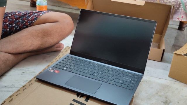 MSI Modern 14 ryzen 5500u unboxing from Appario Retail смотреть онлайн