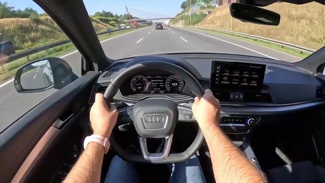 ✳️💞 NEW Audi Q5 Sportback 2023 2 0 35TDI 163HP 0 100 POV Test Drive смотреть онлайн