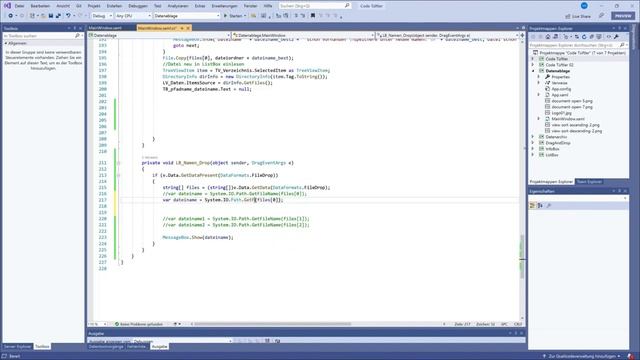 Drag and Drop mit WPF und C# Drop="" DataFormats.FileDrop смотреть онлайн