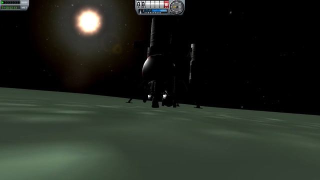 Moon walk in Kerbal Space Program (on Minmus!) смотреть онлайн